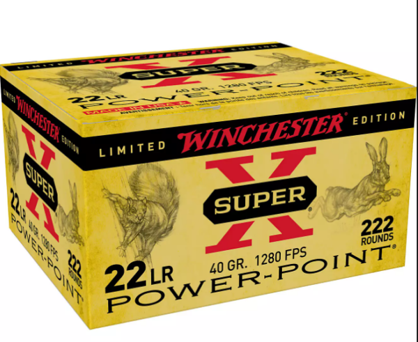 Win Amm 22 Lr 40gr Super-x Power Point (222)