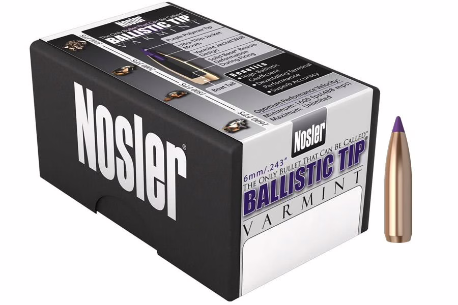 Nosler p 6.5mm 100gr ballisic tip 50