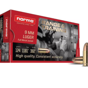 Norma amm 9mm 124gr fmj (50)