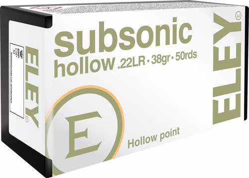 Eley amm 22lr sub sonic hp 38gr 1040 fps