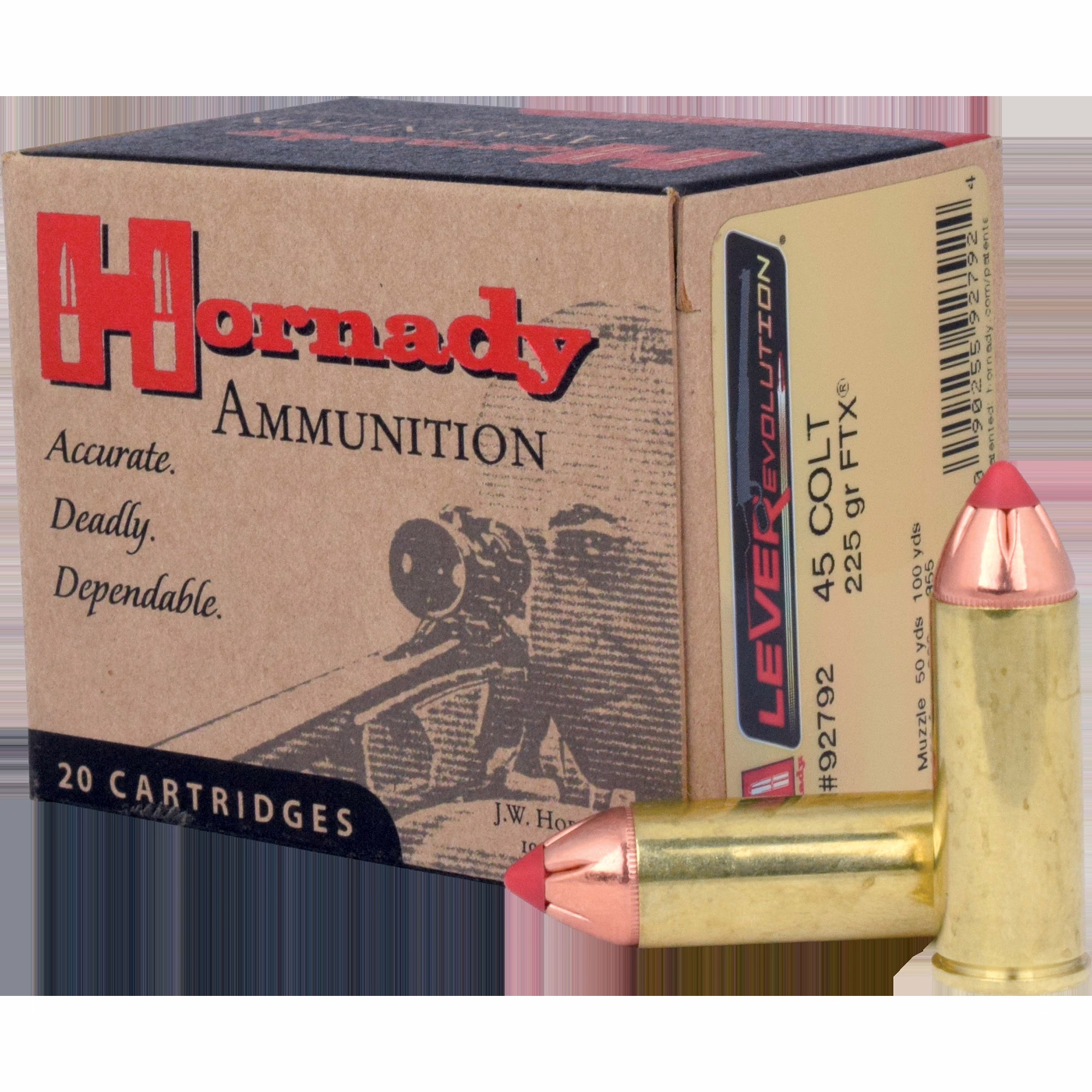Hornady amm 45 colt 225gr ftx lvr (20)