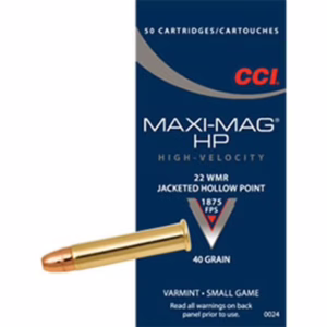 Cci amm .22wm maxi mag hp 40gr (50)