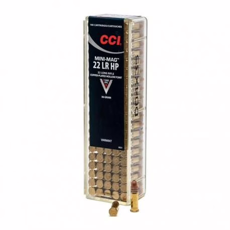 Cci amm .22lr mini mag var hp 36gr (100)