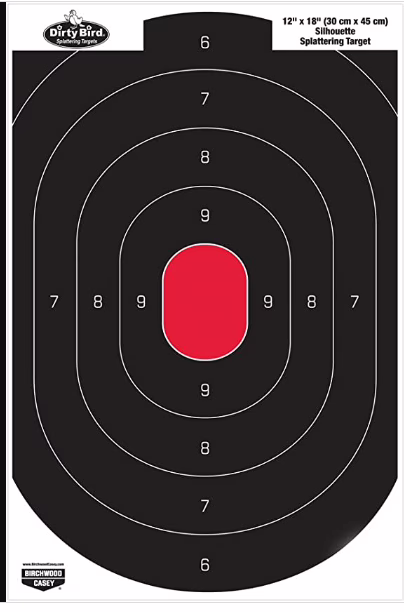 Bc target d/bird silh oval 12x18 (1 sheet)