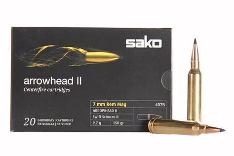 Sako amm 7mm rem mag 150gr arrowhead ii (10)