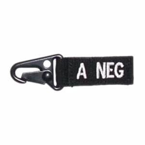 Condor key chain blood type a pos blk