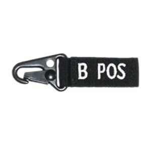 Comdor key chain blood type b pos