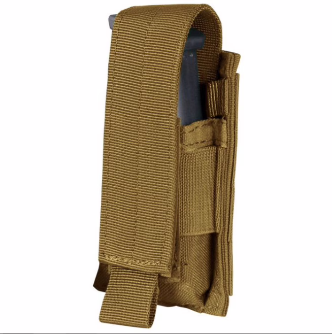 Condor pouch sgl pistol cyote brn