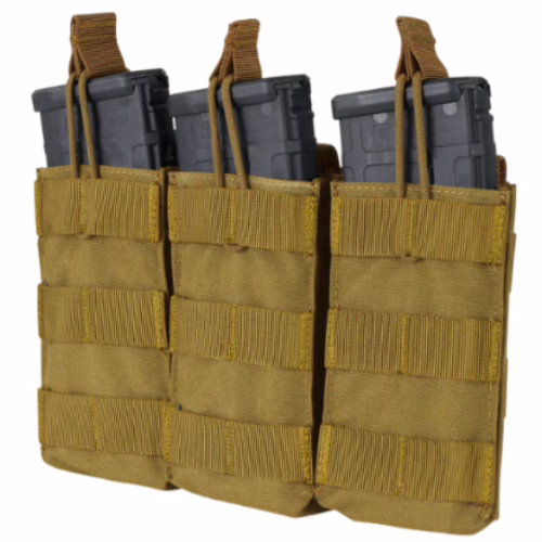 Condor pouch triple m4/16 open top coyote