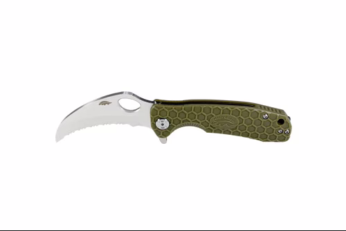 Honey badger knife claw l/r lrg grn