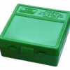 Mtm ammo box 100 rd 38 spl-357mag green