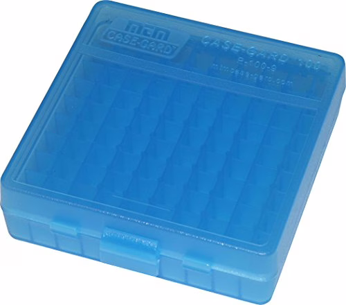 Mtm pistol box (100) 9mm blue