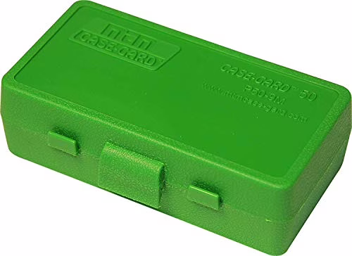 Mtm pistol box (50) 9mm grn