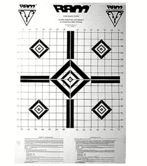 Ram target scope zero targets (3) black