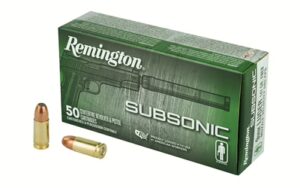 Remington amm 9mm 147gr fneb subsonic (50)