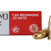 S&b Amm 7.65 FMJ 73gr Browning (50)